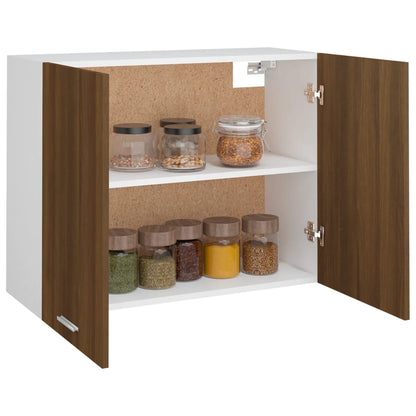 Hängeschrank Lyon Braun Eichen-Optik 80x31x60 cm Holzwerkstoff