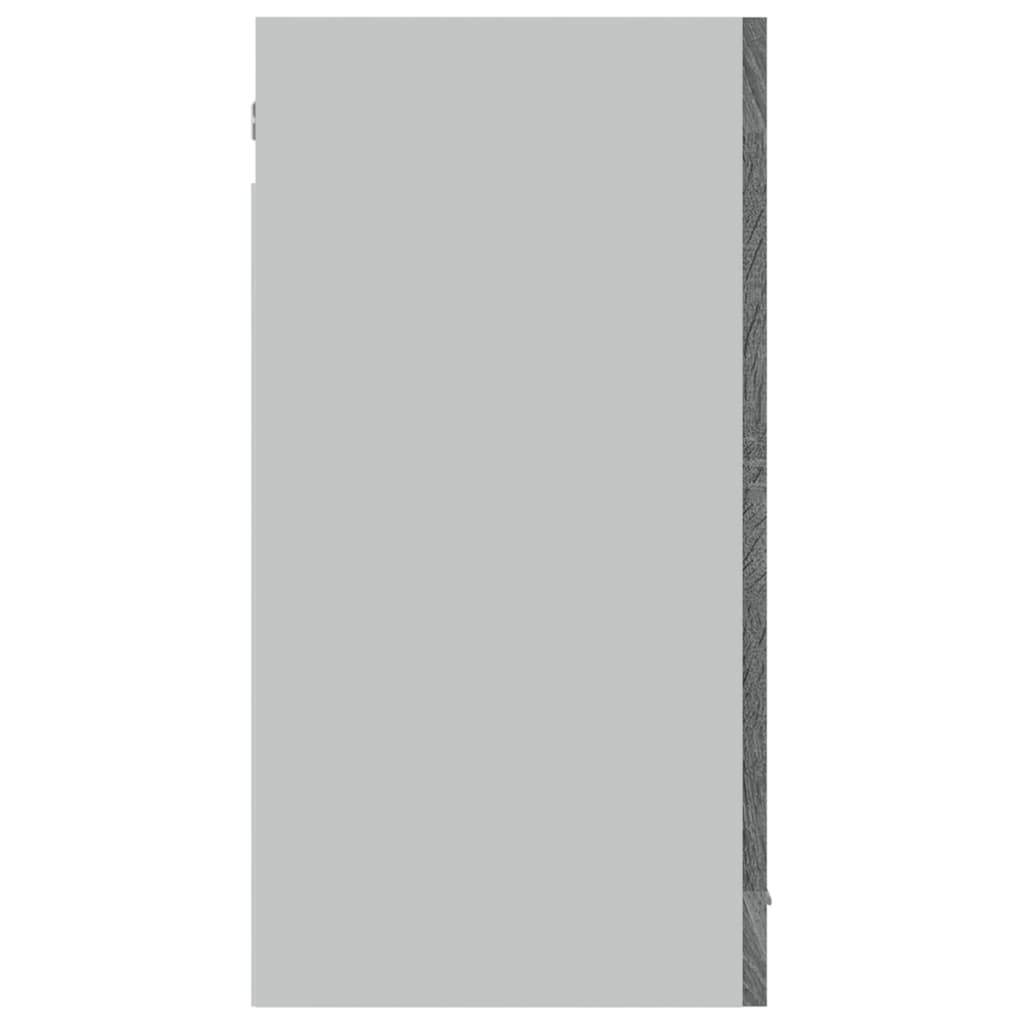 Hängeschrank Lyon Glas Grau Sonoma 80x31x60 cm Holzwerkstoff