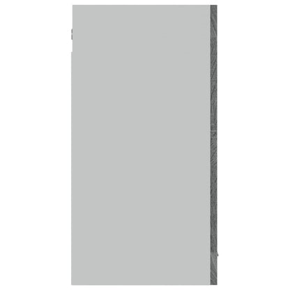 Hängeschrank Lyon Glas Grau Sonoma 80x31x60 cm Holzwerkstoff