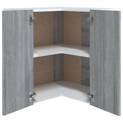 Eck-Hängeschrank Lyon Grau Sonoma 57x57x60 cm Holzwerkstoff