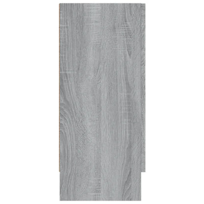 Vitrineskab Grå Sonoma 120x30,5x70 cm Træmateriale