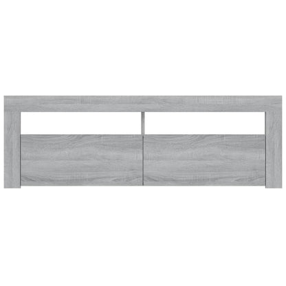 TV-Schrank mit LED-Leuchten Grau Sonoma 120x35x40 cm