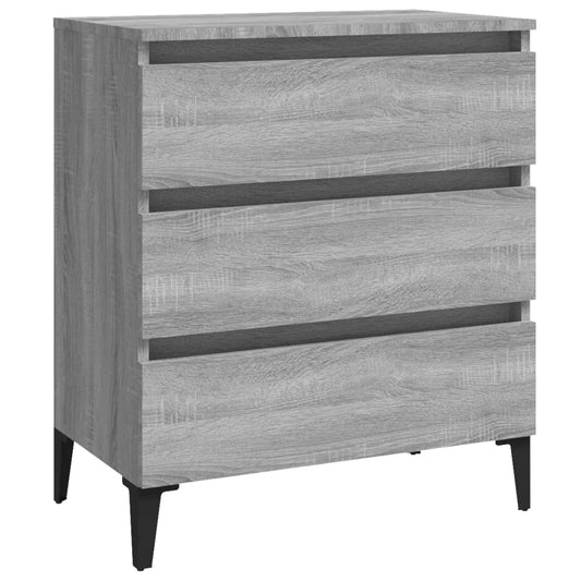 Skænk Grå Sonoma 60x35x69 cm træmateriale