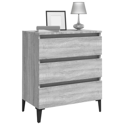Skænk Grå Sonoma 60x35x69 cm træmateriale
