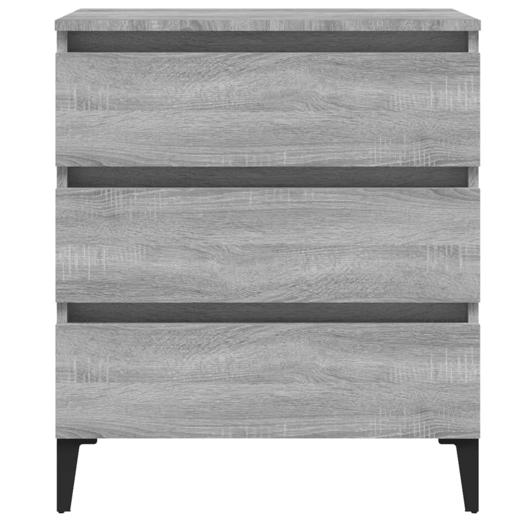 Skænk Grå Sonoma 60x35x69 cm træmateriale