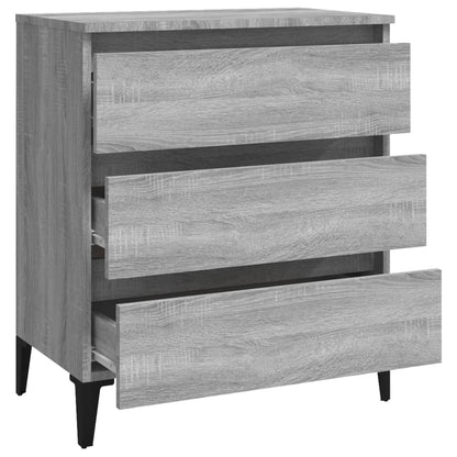 Skænk Grå Sonoma 60x35x69 cm træmateriale