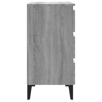 Skænk Grå Sonoma 60x35x69 cm træmateriale