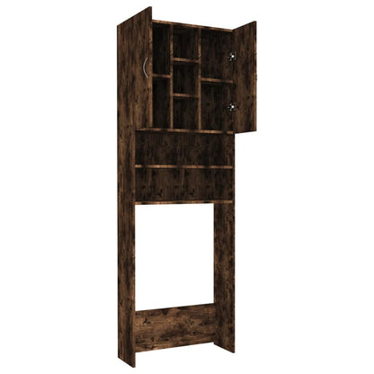 Waschmaschinenschrank Räuchereiche 64x25,5x190 cm