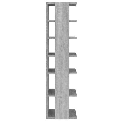 Schuhregale 2 Stk. Grau Sonoma 27,5x27x102 cm Holzwerkstoff