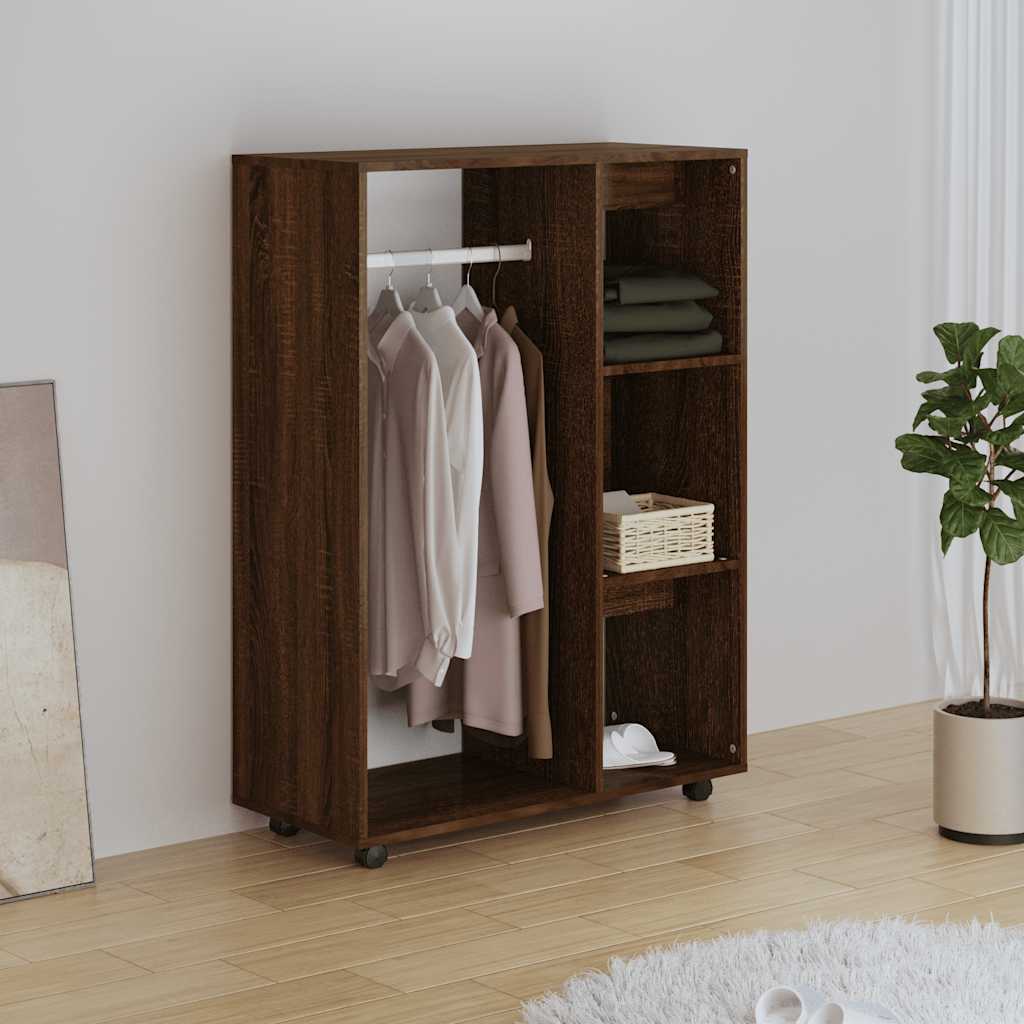 Kleiderschrank Braun Eichen-Optik 80x40x110 cm Holzwerkstoff