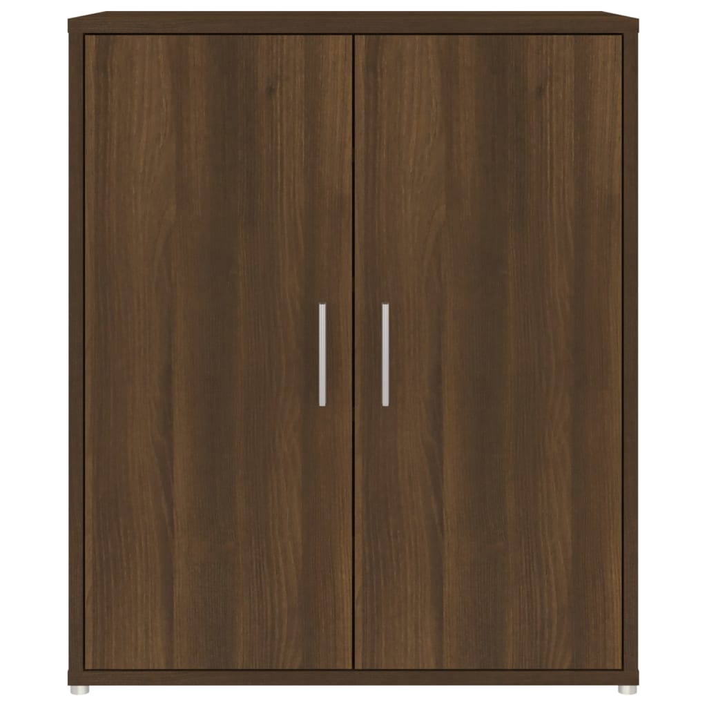 Schuhschrank Braun Eichen-Optik 60x35x70 cm Holzwerkstoff