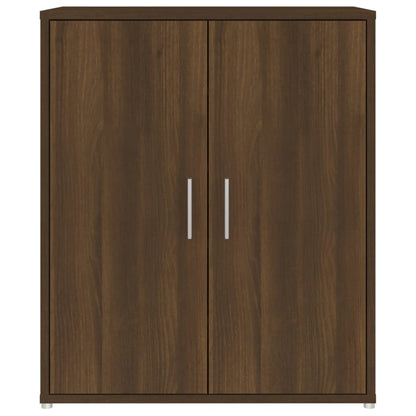 Schuhschrank Braun Eichen-Optik 60x35x70 cm Holzwerkstoff