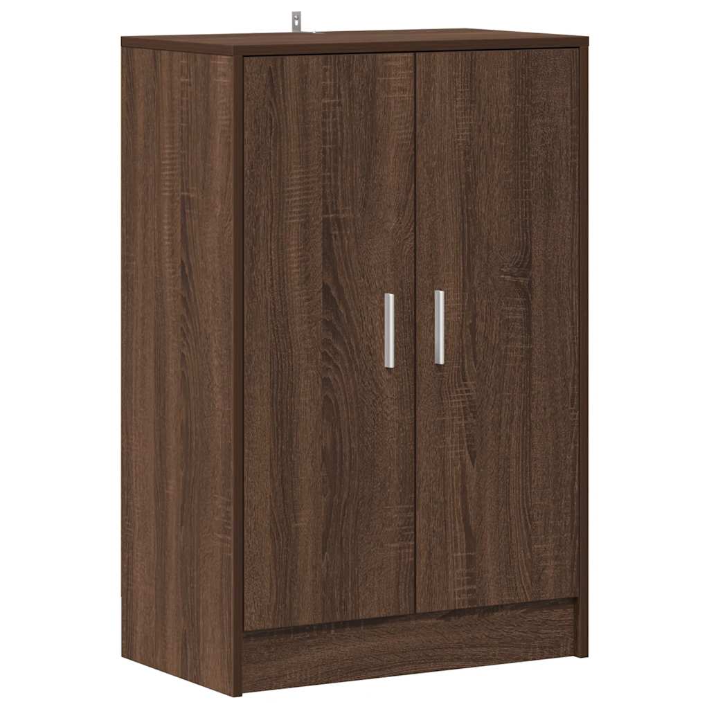 Schuhschrank Braun Eichen-Optik 60x35x70 cm Holzwerkstoff