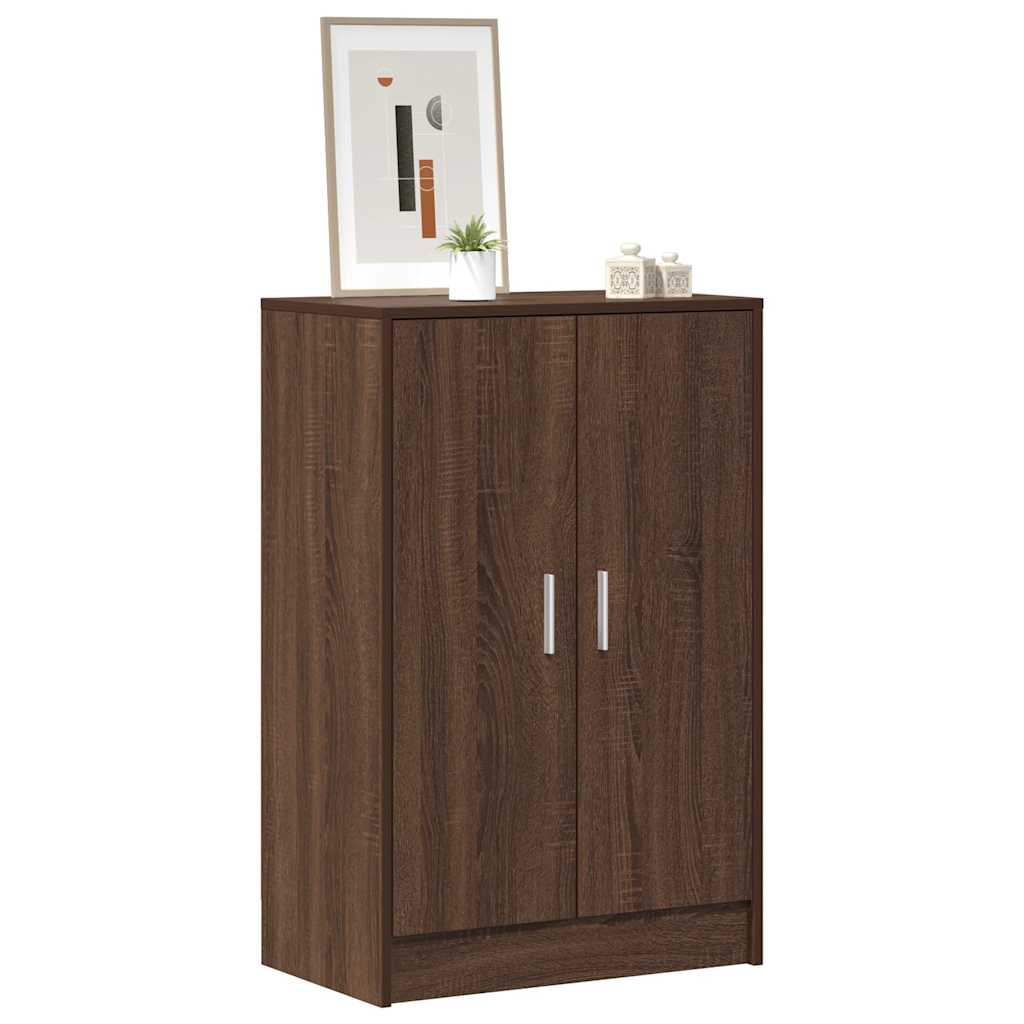 Schuhschrank Braun Eichen-Optik 60x35x70 cm Holzwerkstoff