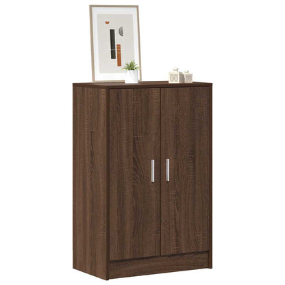 Schuhschrank Braun Eichen-Optik 60x35x70 cm Holzwerkstoff