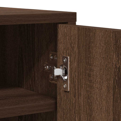 Schuhschrank Braun Eichen-Optik 60x35x70 cm Holzwerkstoff