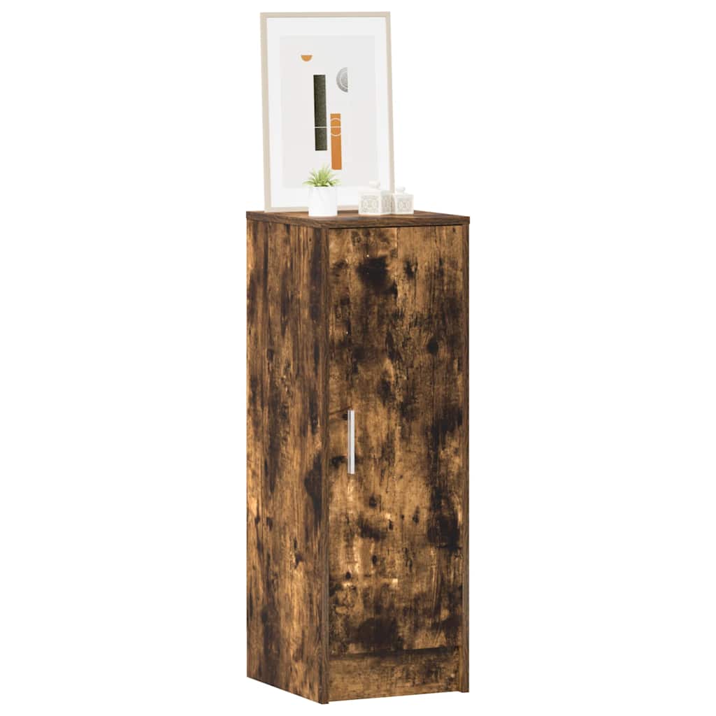 Schuhregal Räuchereiche 32x35x92 cm Holzwerkstoff