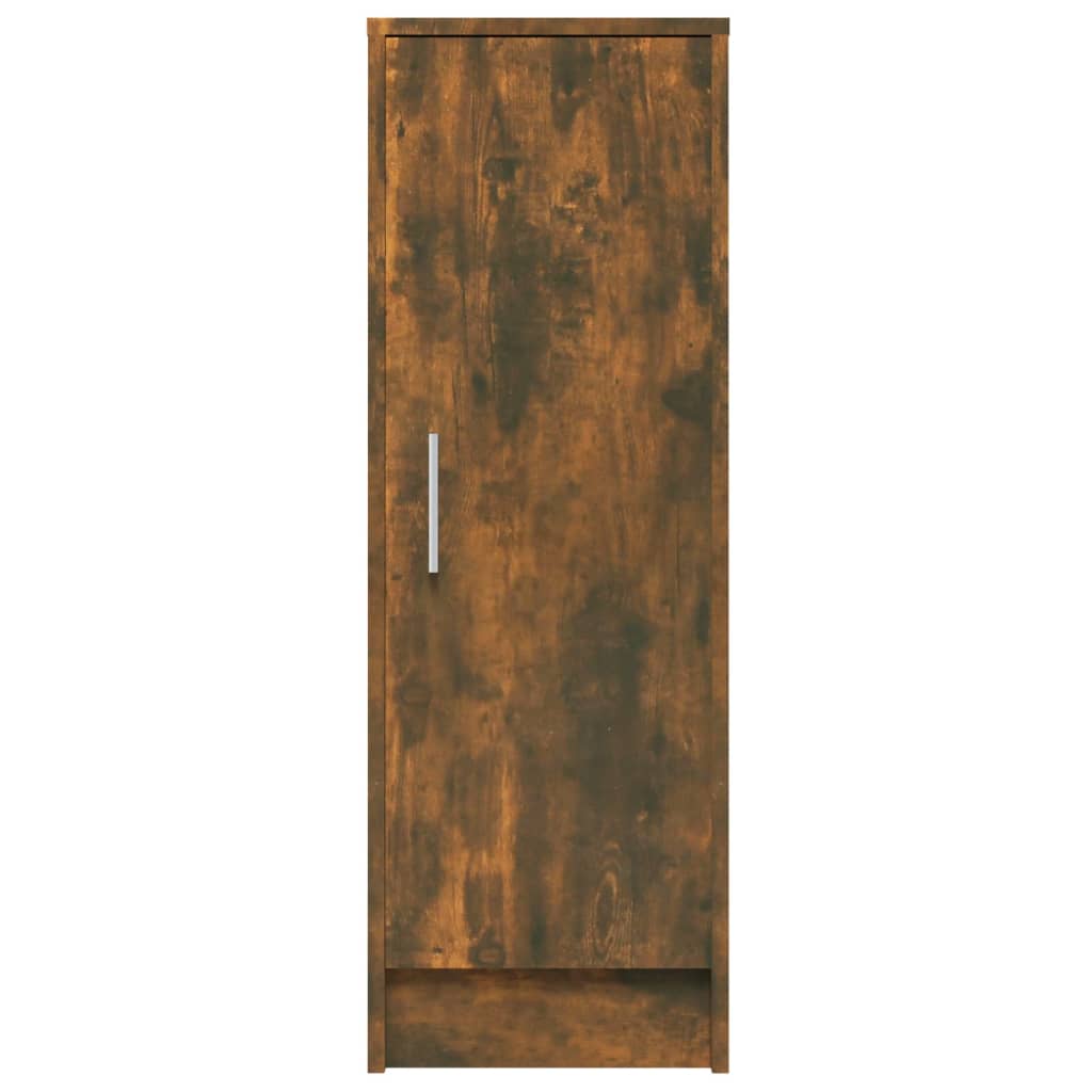 Schuhregal Räuchereiche 32x35x92 cm Holzwerkstoff