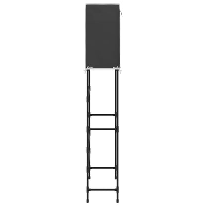 Vaskemaskinehylde 2 hylder Sort 71x29,5x170,5 cm Jern