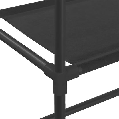 Vaskemaskinehylde 2 hylder Sort 71x29,5x170,5 cm Jern
