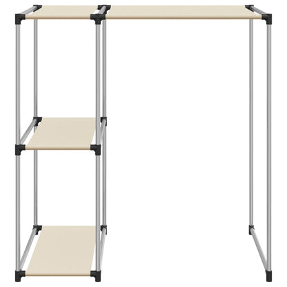 Waschmaschinenregal Creme 87x55x90,5 cm Eisen