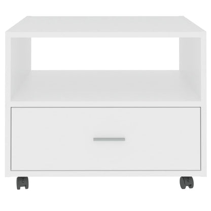 Couchtisch Weiß 55x55x40 cm Holzwerkstoff