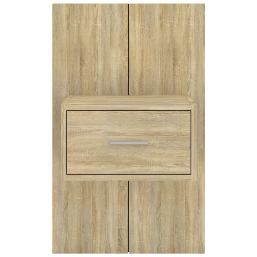 Wand-Nachttische 2 Stk. Sonoma-Eiche