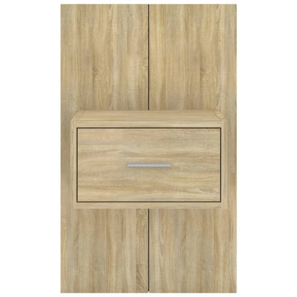 Wand-Nachttische 2 Stk. Sonoma-Eiche