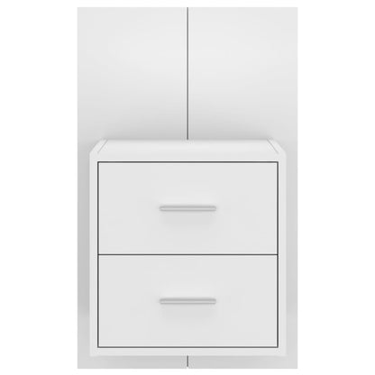 Wand-Nachttische 2 Stk. Weiß