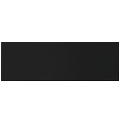 Wand-Kopfteil Schwarz 240x1,5x80 cm Holzwerkstoff