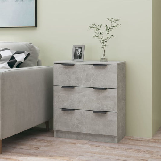 Sideboard Betongrau 60x30x70 cm Holzwerkstoff