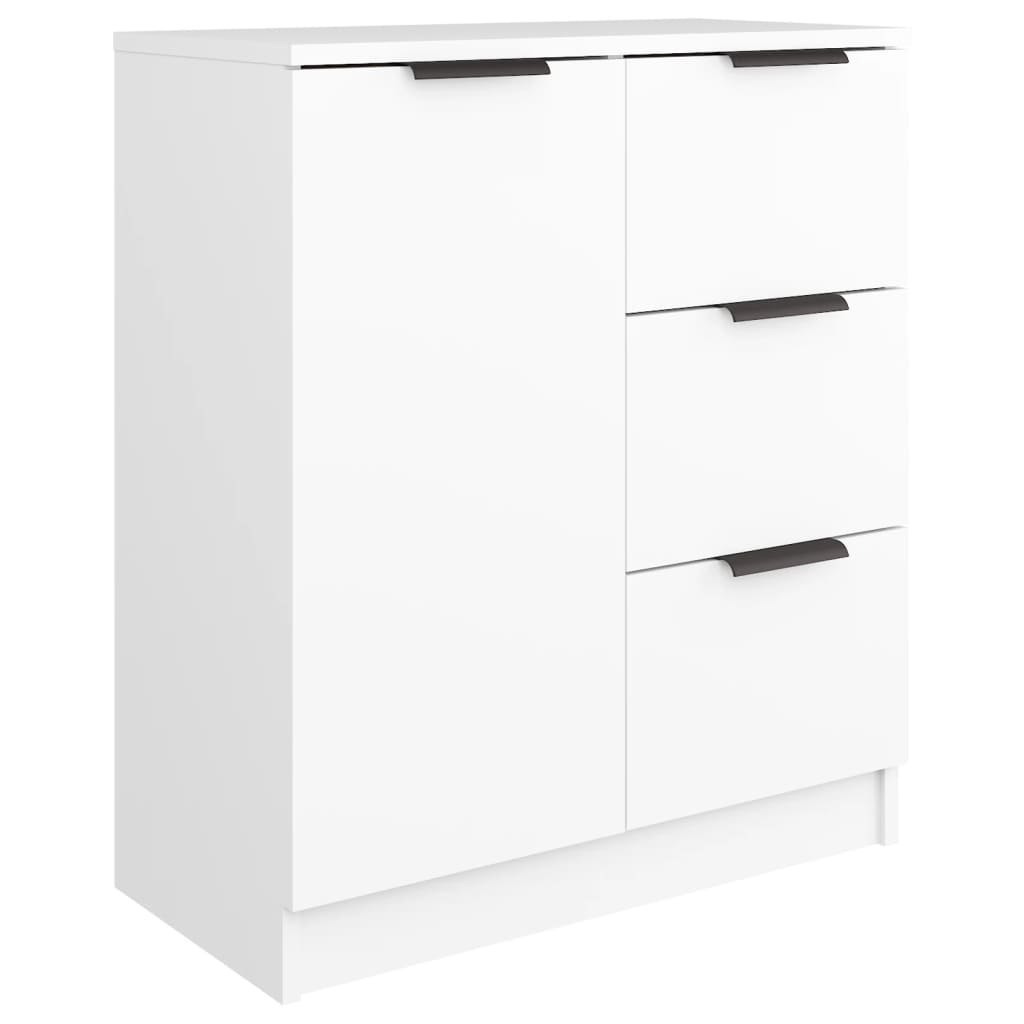 Skænk Hvid 60x30x70 cm Træ Materiale