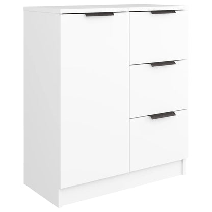 Skænk Hvid 60x30x70 cm Træ Materiale