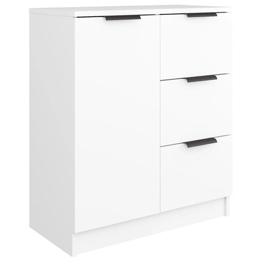 Skænk Hvid 60x30x70 cm Træ Materiale