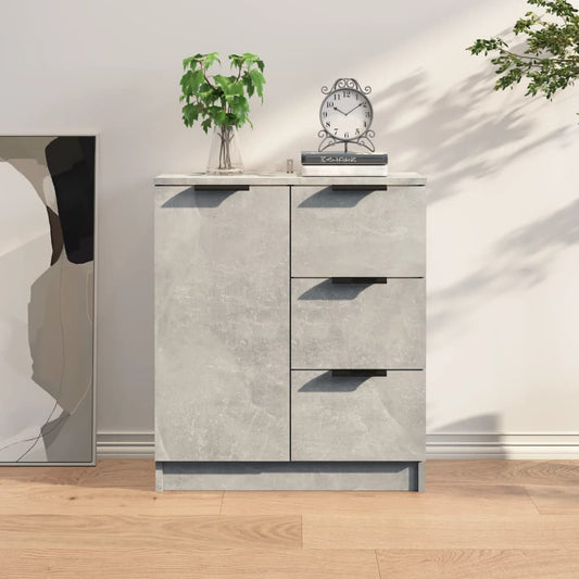 Sideboard Betongrau 60x30x70 cm Holzwerkstoff