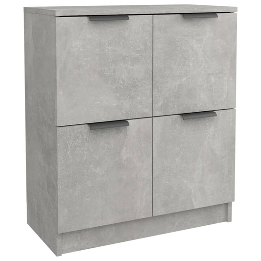 Skænk Beton Grå 60x30x70 cm Træ Materiale