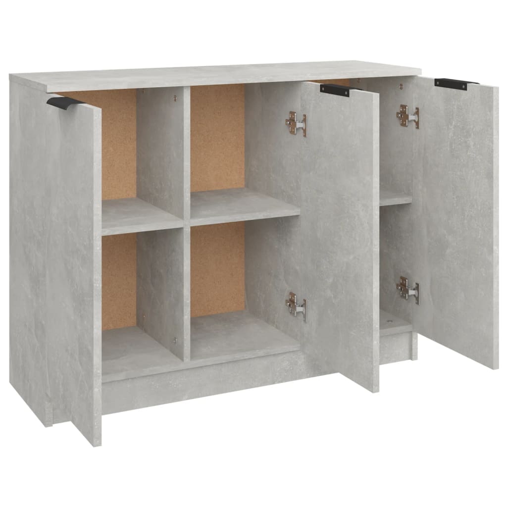 Sideboard Betongrau 90,5x30x70 cm Holzwerkstoff