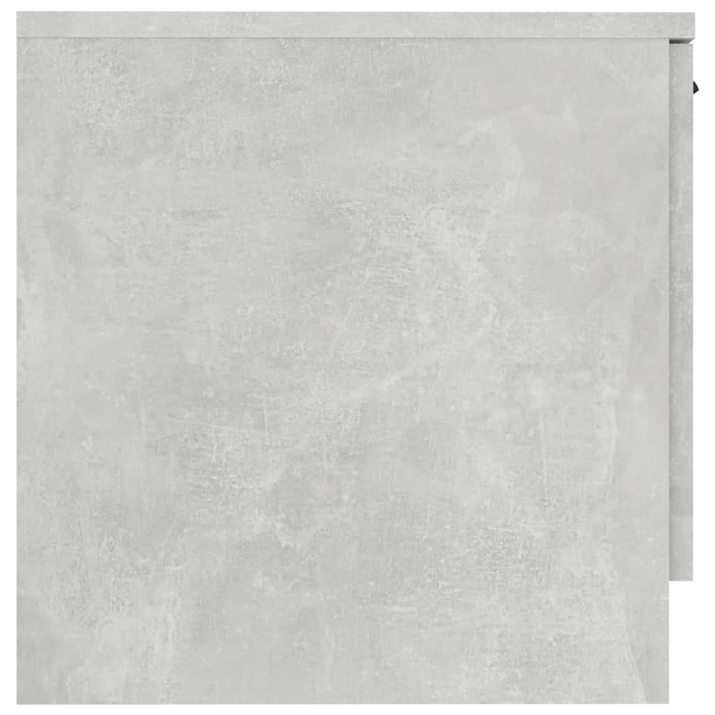Nachttische 2 Stk. Betongrau 40x39x40 cm