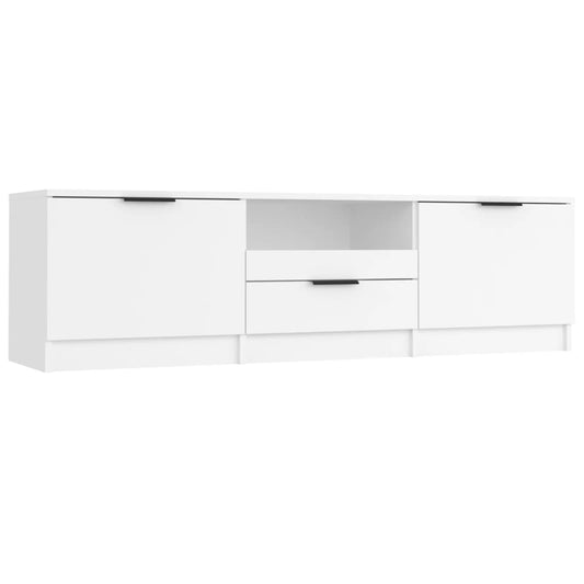 TV-skab Hvid 140x35x40 cm Træ Materiale