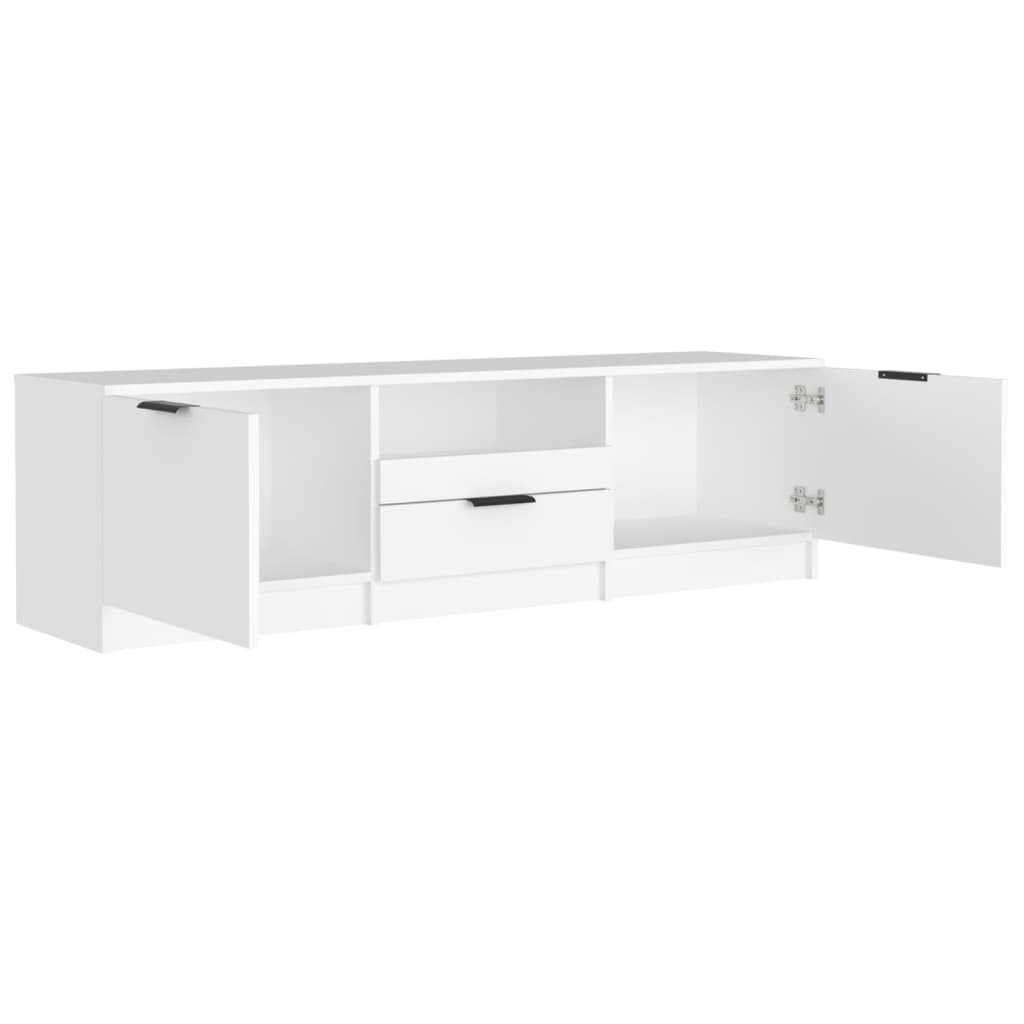 TV-skab Hvid 140x35x40 cm Træ Materiale