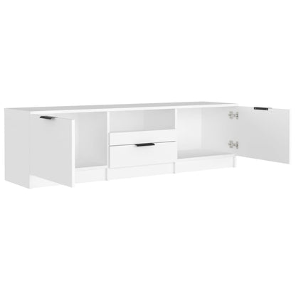 TV-skab Hvid 140x35x40 cm Træ Materiale