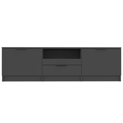 TV-skab Sort 140x35x40 cm Træ Materiale
