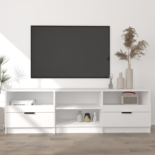 TV-skab Hvid 150x33,5x45 cm Træ Materiale