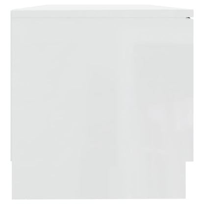 TV-Schrank Hochglanz-Weiß 80x35x36,5 cm Holzwerkstoff