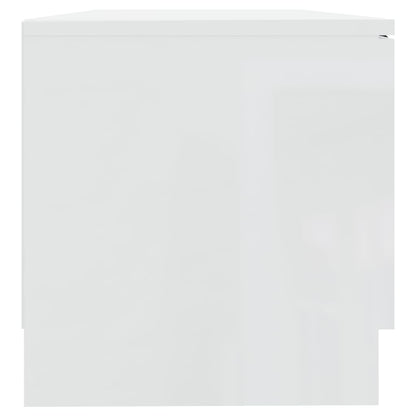 TV-Schränke 2 Stk. Hochglanz-Weiß 80x35x36,5 cm Holzwerkstoff