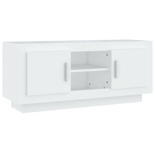 TV-Schrank Weiß 102x35x45 cm Holzwerkstoff