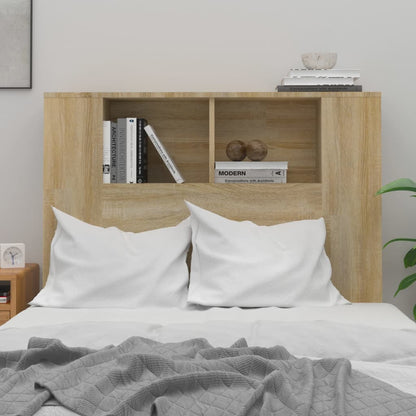 Kopfteil mit Ablagen Sonoma-Eiche 100x18,5x102,5 cm