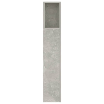 Kopfteil mit Ablagen Betongrau 140x18,5x104,5 cm