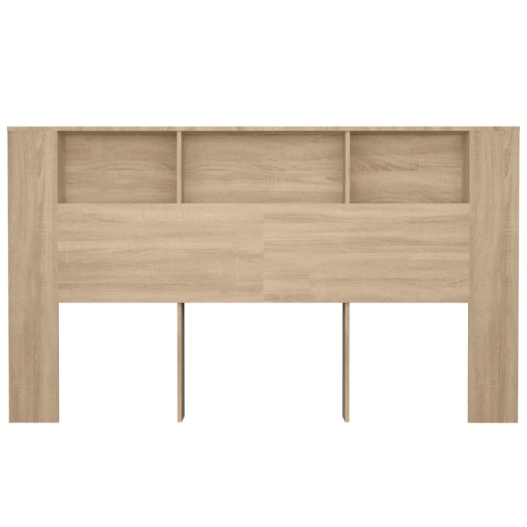 Kopfteil mit Ablagen Sonoma-Eiche 180x18,5x104,5 cm