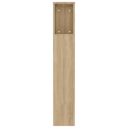 Kopfteil mit Ablagen Sonoma-Eiche 180x18,5x104,5 cm